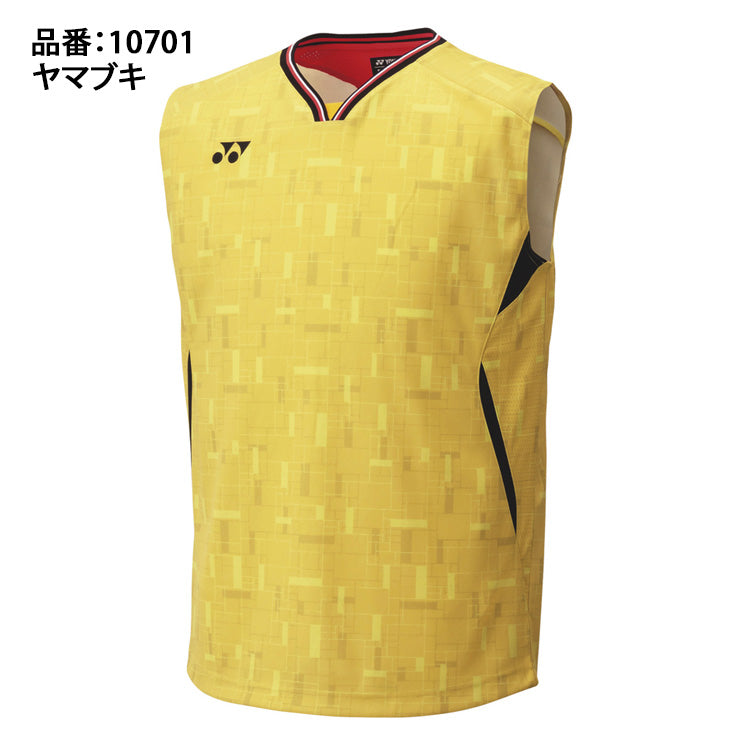 ヨネックス YONEX メンズ ゲームシャツ ノースリーブ テニスウェア バドミントンウェア 大人 10701 スポーツウェア yon25fw