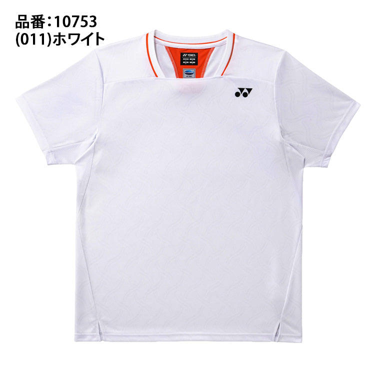 ヨネックス YONEX ゲームシャツ 半袖 テニスウェア バドミントンウェア メンズ ユニセックス 大人 10753 スポーツウェア yon26ss