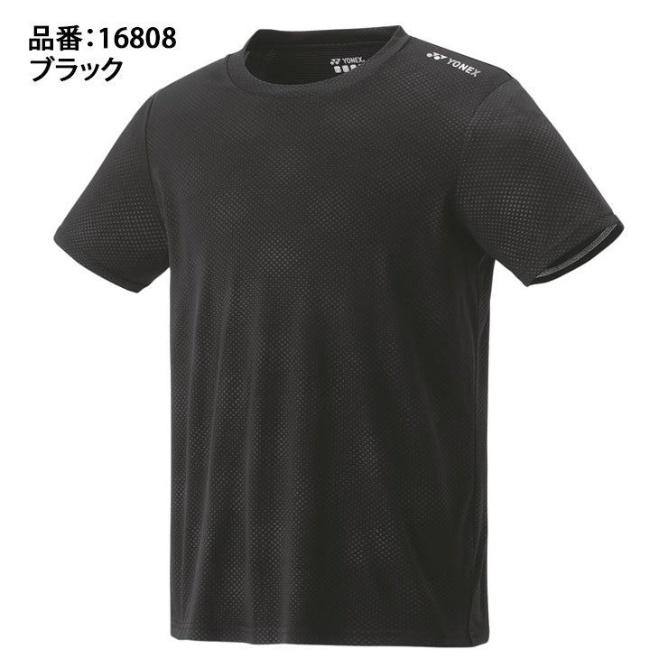 ヨネックス YONEX ドライ Tシャツ フィットスタイル 半袖 テニスウェア バドミントンウェア メンズ ユニセックス 16808 スポーツウェア yon25fw