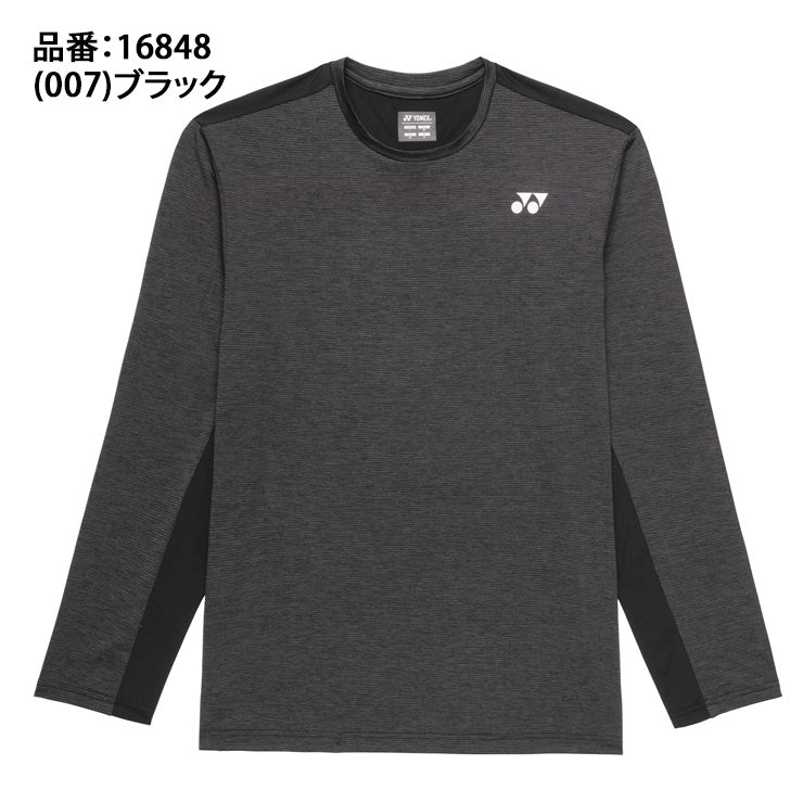 ヨネックス YONEX ロングスリーブTシャツ 長袖 テニスウェア バドミントンウェア メンズ ユニセックス 大人 16848 スポーツウェア yon26ss