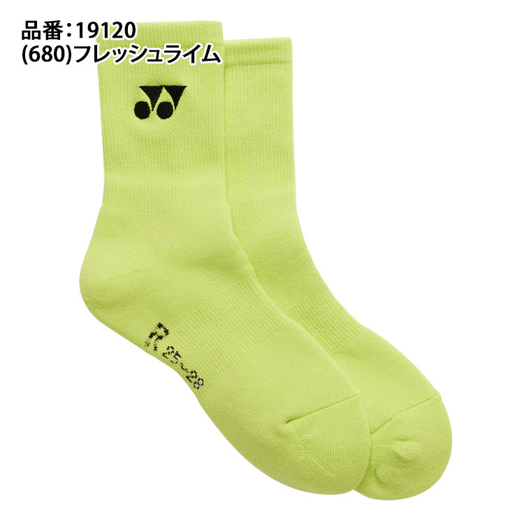 ヨネックス YONEX メンズ ソックス 1足 テニス バドミントン クルーソックス 19120 スポーツソックス 靴下 yon26ss