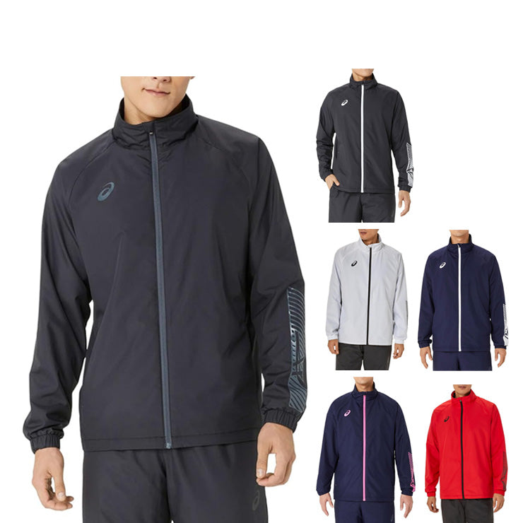 アシックス asics 裏トリコット ウィンドブレーカージャケット 長袖 メンズ 2031E745 スポーツウェア トレーニングウェア asi26ss
