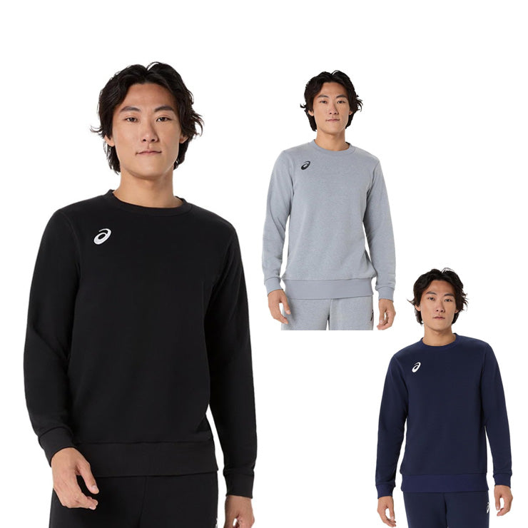 アシックス asics クルーネック スウェットシャツ 長袖 メンズ 2031F473 スポーツウェア トレーニングウェア asi26ss