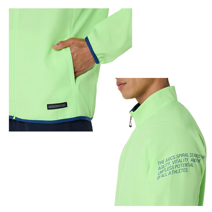 アシックス asics ドライクロスジャケット 長袖 メンズ 2033C022 ジャージ スポーツウェア トレーニングウェア asi26ss