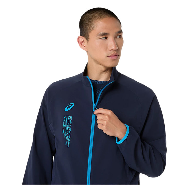 アシックス asics クールサマー ウーブンジャケット 長袖 メンズ 2033C031 ジャージ スポーツウェア トレーニングウェア asi26ss
