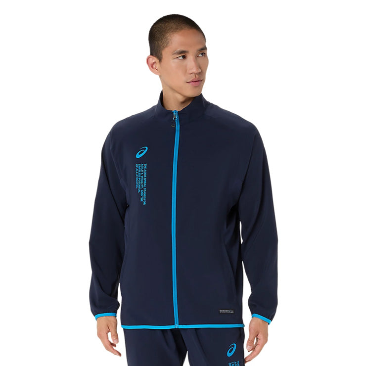 アシックス asics クールサマー ウーブンジャケット 長袖 メンズ 2033C031 ジャージ スポーツウェア トレーニングウェア asi26ss
