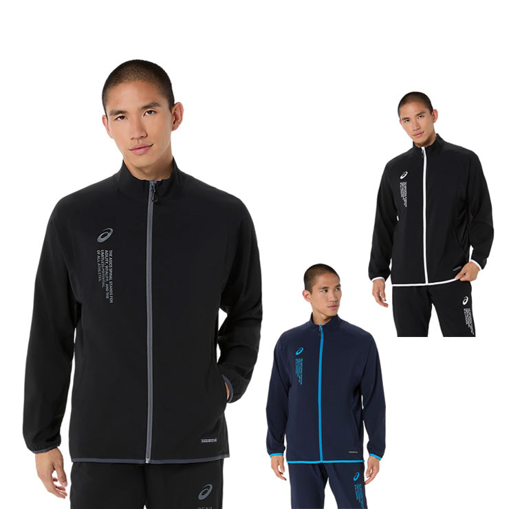 アシックス asics クールサマー ウーブンジャケット 長袖 メンズ 2033C031 ジャージ スポーツウェア トレーニングウェア asi26ss