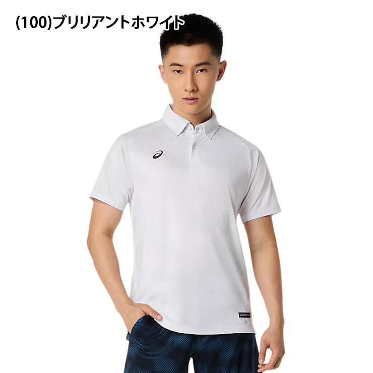 アシックス asics ドライグラフィック ボタンダウンポロシャツ 半袖 メンズ 2033C037 スポーツウェア asi26ss