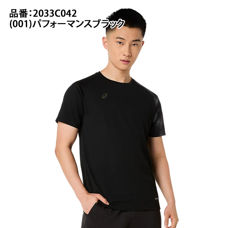 アシックス asics ドライ ショートスリーブシャツ 半袖 Tシャツ メンズ 2033C042 スポーツウェア トレーニングウェア asi26ss
