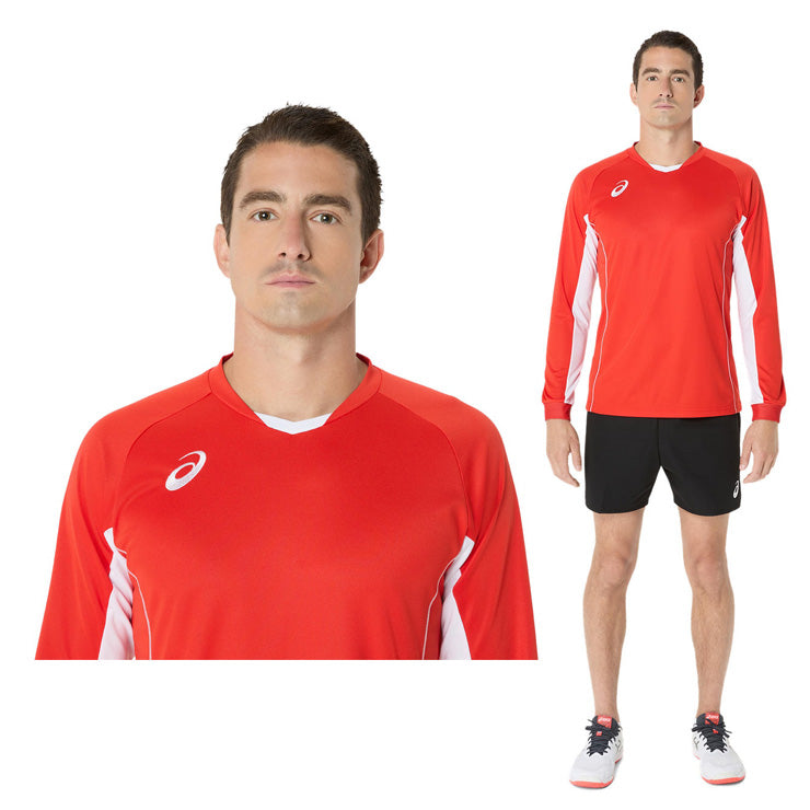アシックス asics バレーボール ゲームプラシャツ ゲームシャツ 長袖 Tシャツ 2053A215 スポーツウェア asi25ss