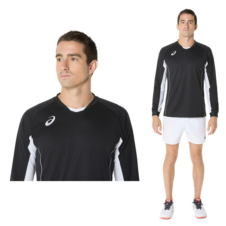 アシックス asics バレーボール ゲームプラシャツ ゲームシャツ 長袖 Tシャツ 2053A215 スポーツウェア asi25ss