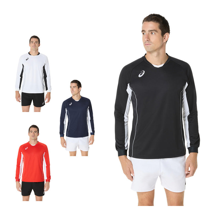 アシックス asics バレーボール ゲームプラシャツ ゲームシャツ 長袖 Tシャツ 2053A215 スポーツウェア asi25ss