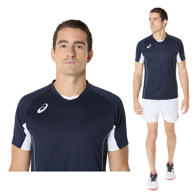アシックス asics バレーボール ゲームプラシャツ ゲームシャツ 半袖 Tシャツ 2053A218 スポーツウェア asi25ss