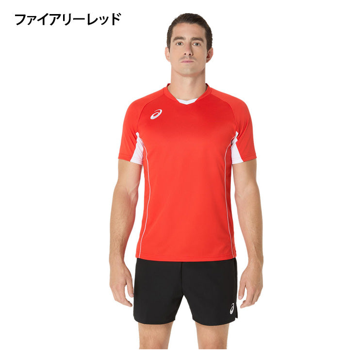 アシックス asics バレーボール ゲームプラシャツ ゲームシャツ 半袖 Tシャツ 2053A218 スポーツウェア asi25ss