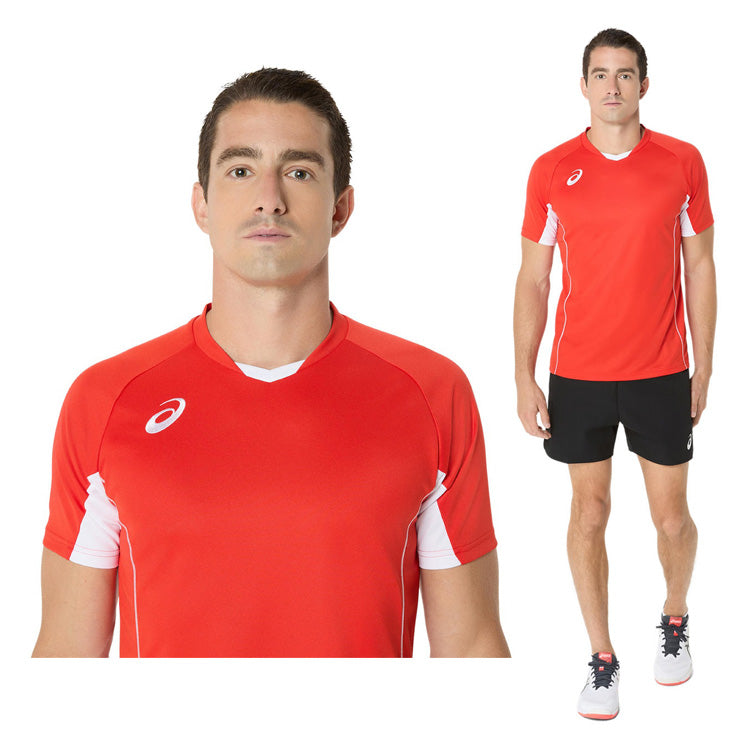 アシックス asics バレーボール ゲームプラシャツ ゲームシャツ 半袖 Tシャツ 2053A218 スポーツウェア asi25ss