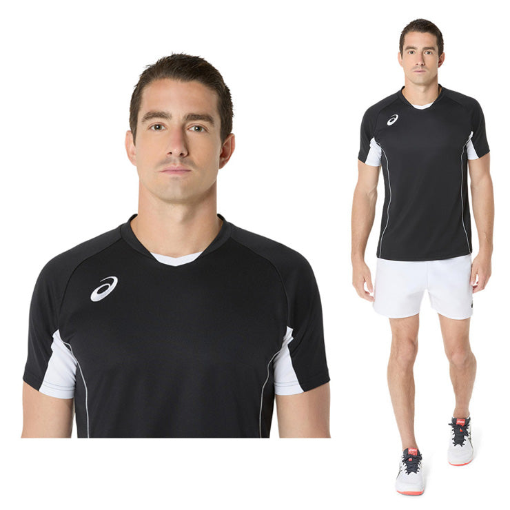 アシックス asics バレーボール ゲームプラシャツ ゲームシャツ 半袖 Tシャツ 2053A218 スポーツウェア asi25ss