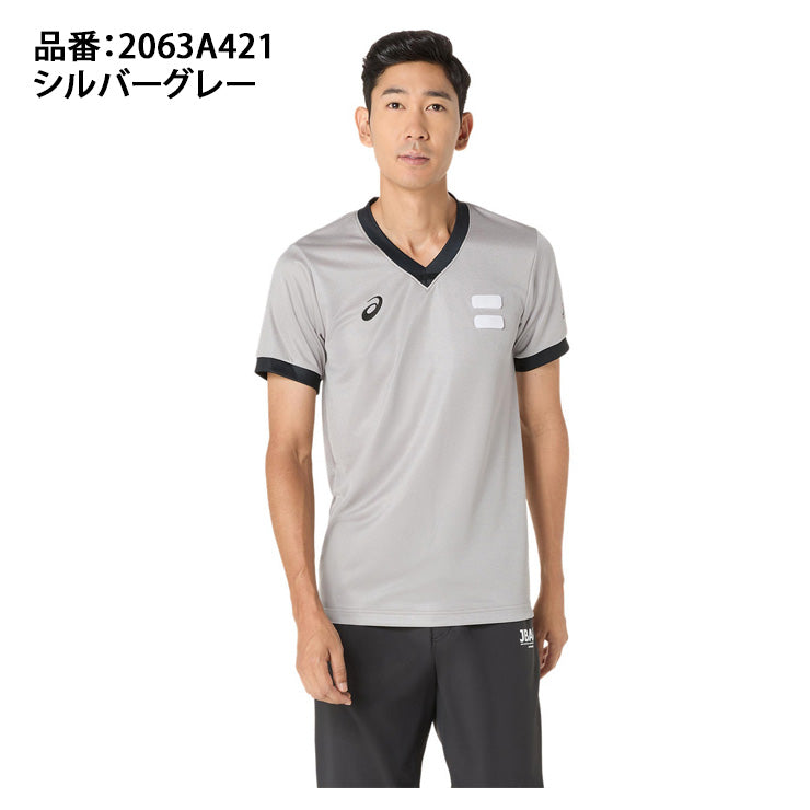 アシックス asics バスケットボール レフリーシャツ 半袖 審判 Tシャツ JBA 2063A421 スポーツウェア asi25ss