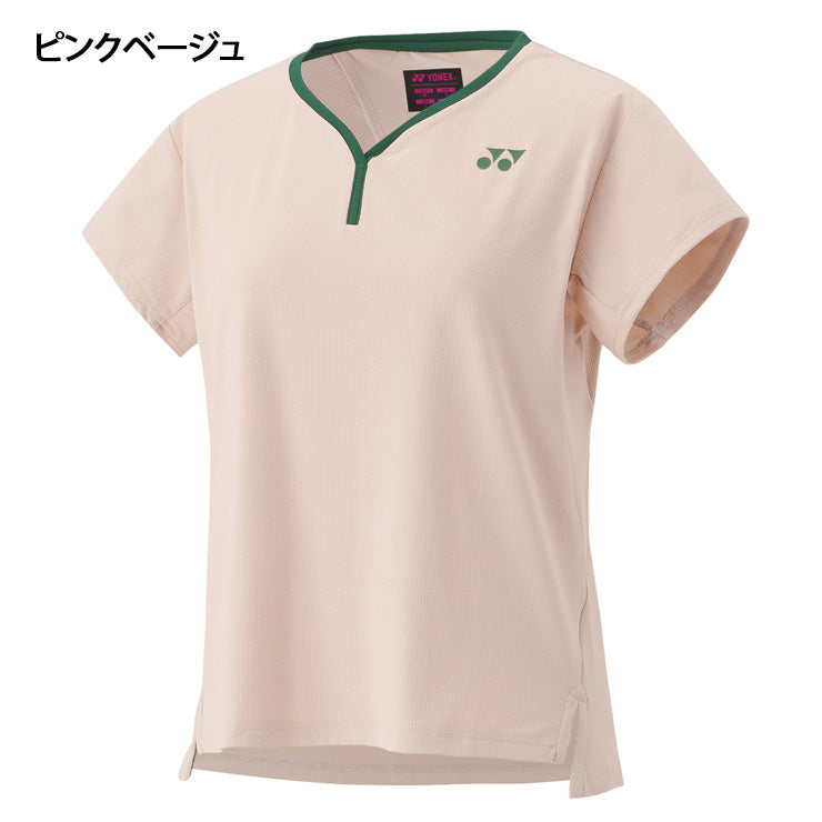 ヨネックス YONEX ウィメンズ ゲームシャツ 半袖 テニスウェア バドミントンウェア レディース 20837 スポーツウェア yon25fw