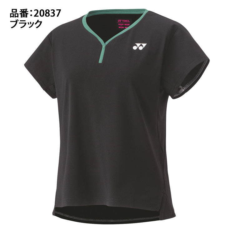 ヨネックス YONEX ウィメンズ ゲームシャツ 半袖 テニスウェア バドミントンウェア レディース 20837 スポーツウェア yon25fw