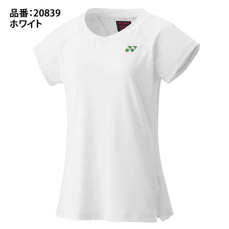 ヨネックス YONEX ウィメンズ ゲームシャツ 半袖 テニスウェア バドミントンウェア レディース 20839 スポーツウェア yon25fw