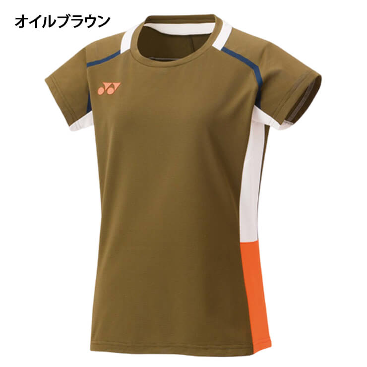 ヨネックス 20839 ウィメンズゲームシャツ（オイルブラウン） サイズ S YONEX ヨネックス YONEX ウィメンズ ゲームシャツ 半袖 テニスウェア