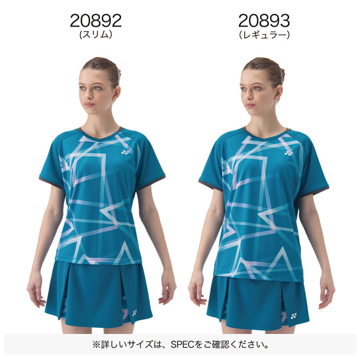 YONEX テニスゲームウェア 上O下L ネイビー ヨネックス YONEX ウィメンズ ゲームシャツ レギュラー 半袖 テニス