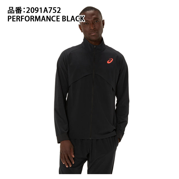 アシックス asics 陸上 ジャージ ハイブリッド ストレッチ ウーブン ジャケット 長袖 2091A752 上 スポーツウェア asi25ss