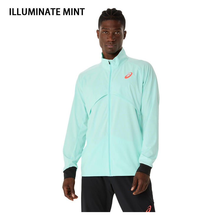 アシックス asics 陸上 ジャージ ハイブリッド ストレッチ ウーブン ジャケット 長袖 2091A752 上 スポーツウェア asi25ss