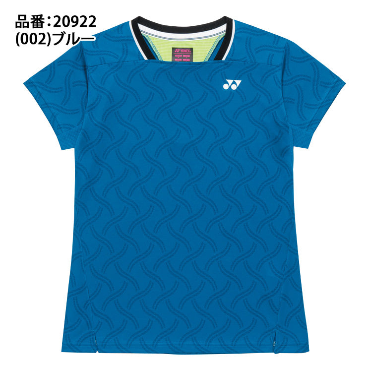 ヨネックス YONEX ウィメンズ ゲームシャツ 半袖 テニスウェア バドミントンウェア レディース 大人 20922 スポーツウェア yon26ss