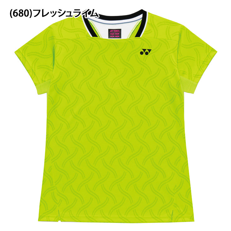 ヨネックス YONEX ウィメンズ ゲームシャツ 半袖 テニスウェア バドミントンウェア レディース 大人 20922 スポーツウェア yon26ss