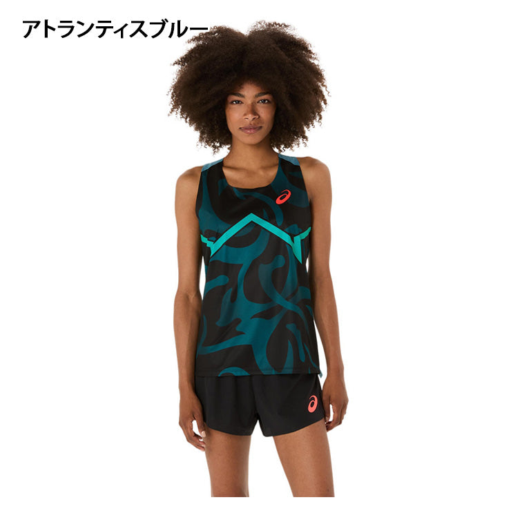 アシックス asics レディース 陸上 シングレット ウィメンズ クールグラフィック 2092A475 女性 スポーツウェア asi25ss