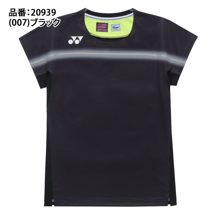 ヨネックス YONEX ウィメンズ ゲームシャツ 半袖 テニスウェア バドミントンウェア レディース 大人 20939 スポーツウェア yon26ss