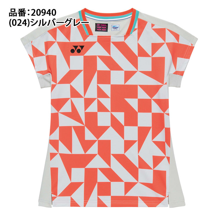 ヨネックス YONEX ウィメンズ ゲームシャツ 半袖 テニスウェア バドミントンウェア レディース 大人 20940 スポーツウェア yon26ss