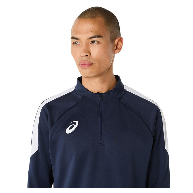 アシックス asics サッカー フットサル ジャージ ハーフジップ プラクティスシャツ 長袖 2101A317 上 スポーツウェア asi25ss