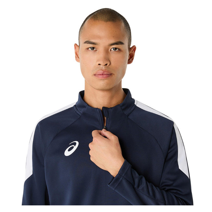 アシックス asics サッカー フットサル ジャージ ハーフジップ プラクティスシャツ 長袖 2101A317 上 スポーツウェア asi25ss