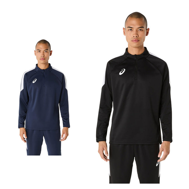 アシックス asics サッカー フットサル ジャージ ハーフジップ プラクティスシャツ 長袖 2101A317 上 スポーツウェア asi25ss