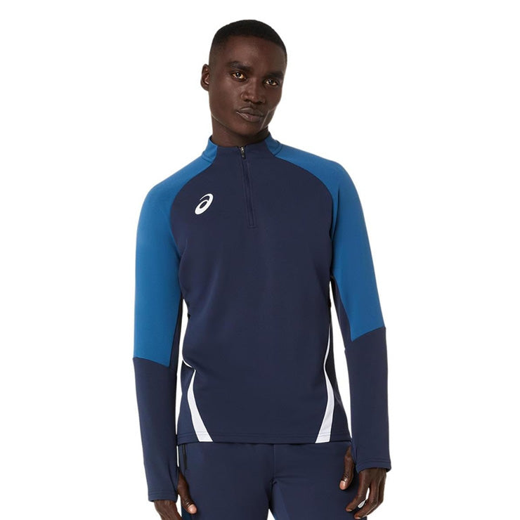 アシックス asics サッカー ハーフジップ ニットシャツ 長袖 メンズ 2101A349 ジャージ スポーツウェア トレーニングウェア asi26ss