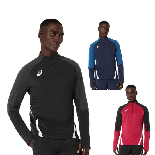 アシックス asics サッカー ハーフジップ ニットシャツ 長袖 メンズ 2101A349 ジャージ スポーツウェア トレーニングウェア asi26ss