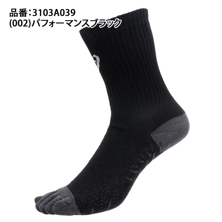 アシックス asics 5本指 グリップソックス クルーソックス 3103A039 靴下 スポーツソックス asi26ss ネコポス