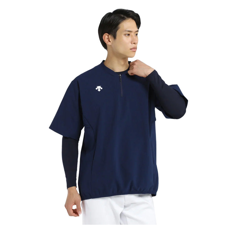 デサント DESCENTE 野球 半袖 ストレッチジャケット DB5SJK32M Vジャン des25ss