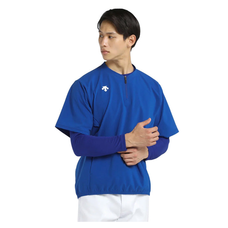 デサント DESCENTE 野球 半袖 ストレッチジャケット DB5SJK32M Vジャン des25ss