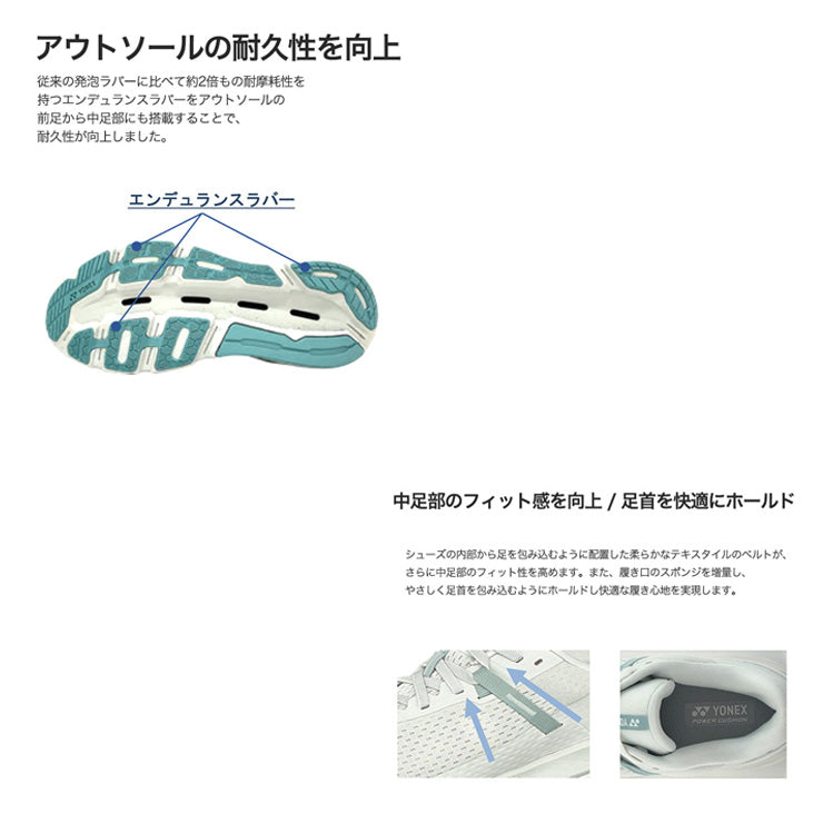 ヨネックス YONEX ウィメンズ ランニングシューズ カーボンクルーズグライダー レディース SHRGL1L 運動靴 yon25fw