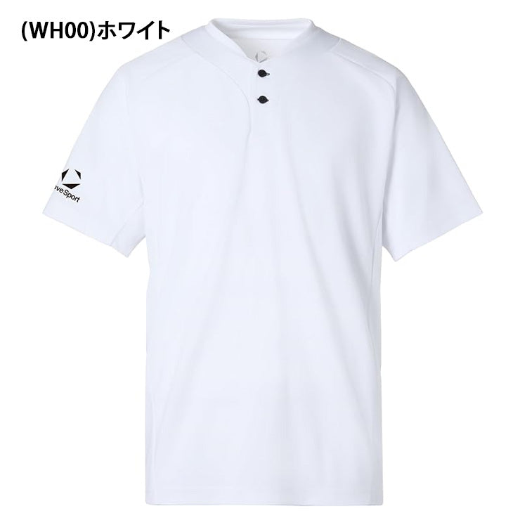 デサント ムーブスポーツ 2ボタン ショートスリーブシャツ 半袖 Tシャツ メンズ ST6SHTT0M スポーツウェア MOVESPORT des26ss