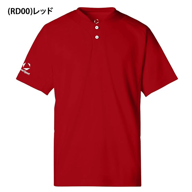 デサント ムーブスポーツ 2ボタン ショートスリーブシャツ 半袖 Tシャツ メンズ ST6SHTT0M スポーツウェア MOVESPORT des26ss