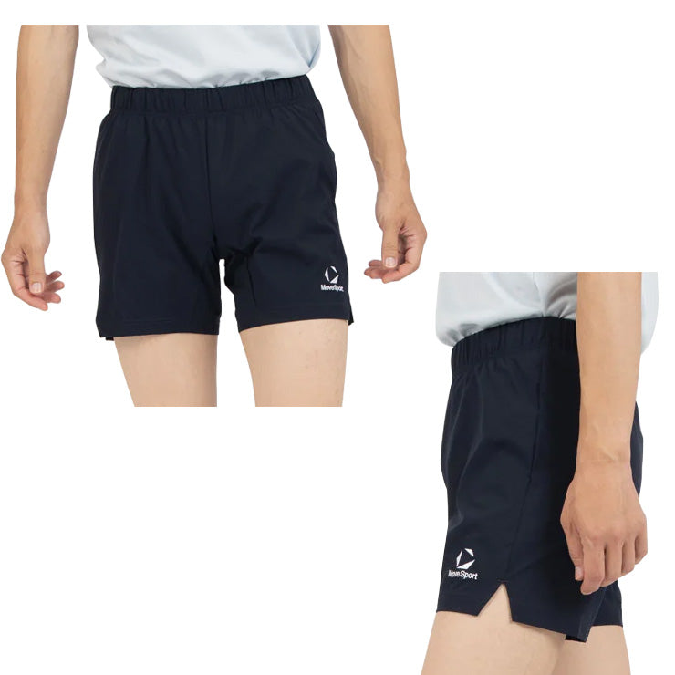 デサント ムーブスポーツ メンズ バレーボールパンツ すっきりシルエット 股下18cm バレーパンツ SV6SHP03M スポーツウェア MOVESPORT des26ss