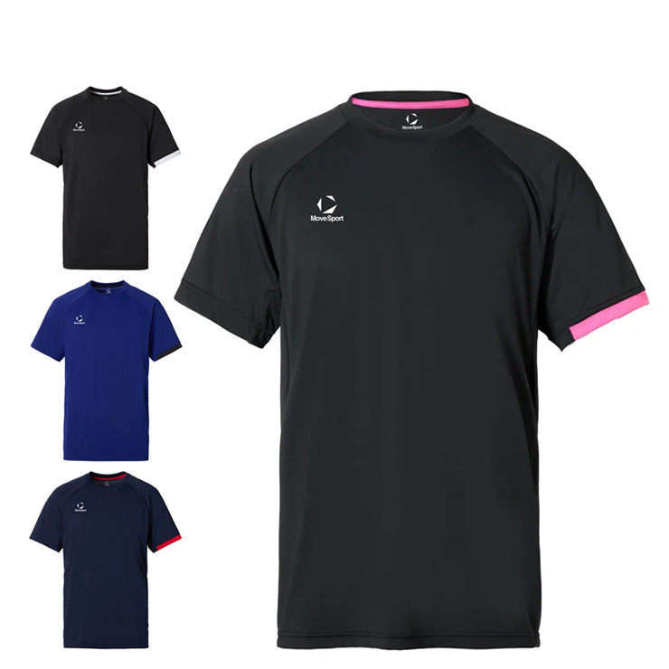デサント ムーブスポーツ 半袖 バレーボールシャツ Tシャツ メンズ SV6SHT01U スポーツウェア MOVESPORT des26ss