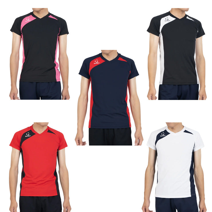 デサント ムーブスポーツ 半袖 バレーボールシャツ Tシャツ メンズ SV6SHT02U スポーツウェア MOVESPORT des26ss