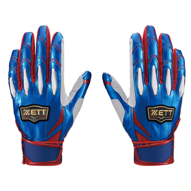 【刺繍1円】2025超限定モデル ゼット プロステイタス バッティンググローブ 天然皮革 両手用 BG13011ASB 高級 バッティング手袋 バッティンググラブ 打者用手袋 大人 一般 ソフトボール ZETT PROSTATUS