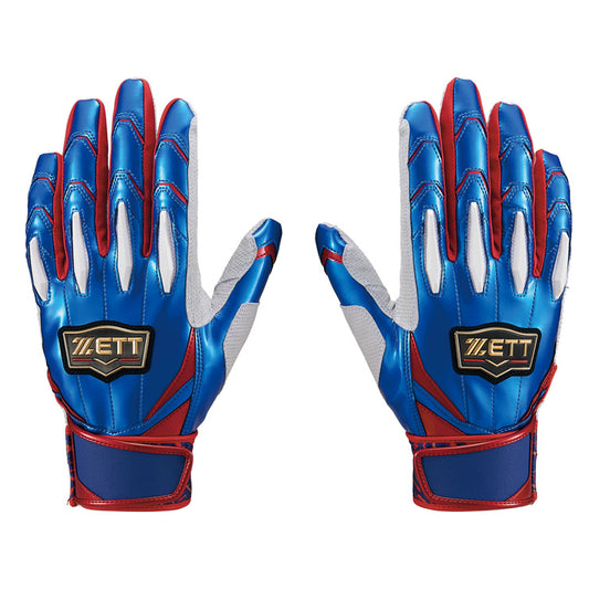 【刺繍1円】2025超限定モデル ゼット プロステイタス バッティンググローブ 天然皮革 両手用 BG13011ASB 高級 バッティング手袋 バッティンググラブ 打者用手袋 大人 一般 ソフトボール ZETT PROSTATUS