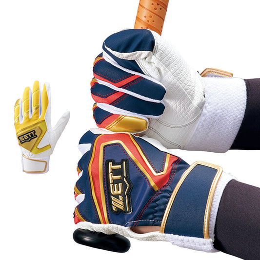 【刺繍1円】2025モデル ゼット バッティンググローブ インパクトゼット 限定カラー 両手用 BG19202A バッティング手袋 バッティンググラブ 打者用手袋 大人 一般 カラー ZETT